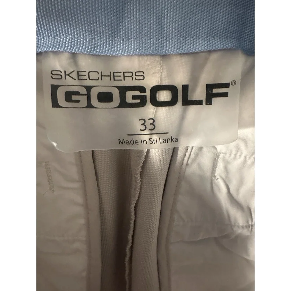 Skechers Go Golf Pants Men's 33 Khaki Beige Flat Front Performance